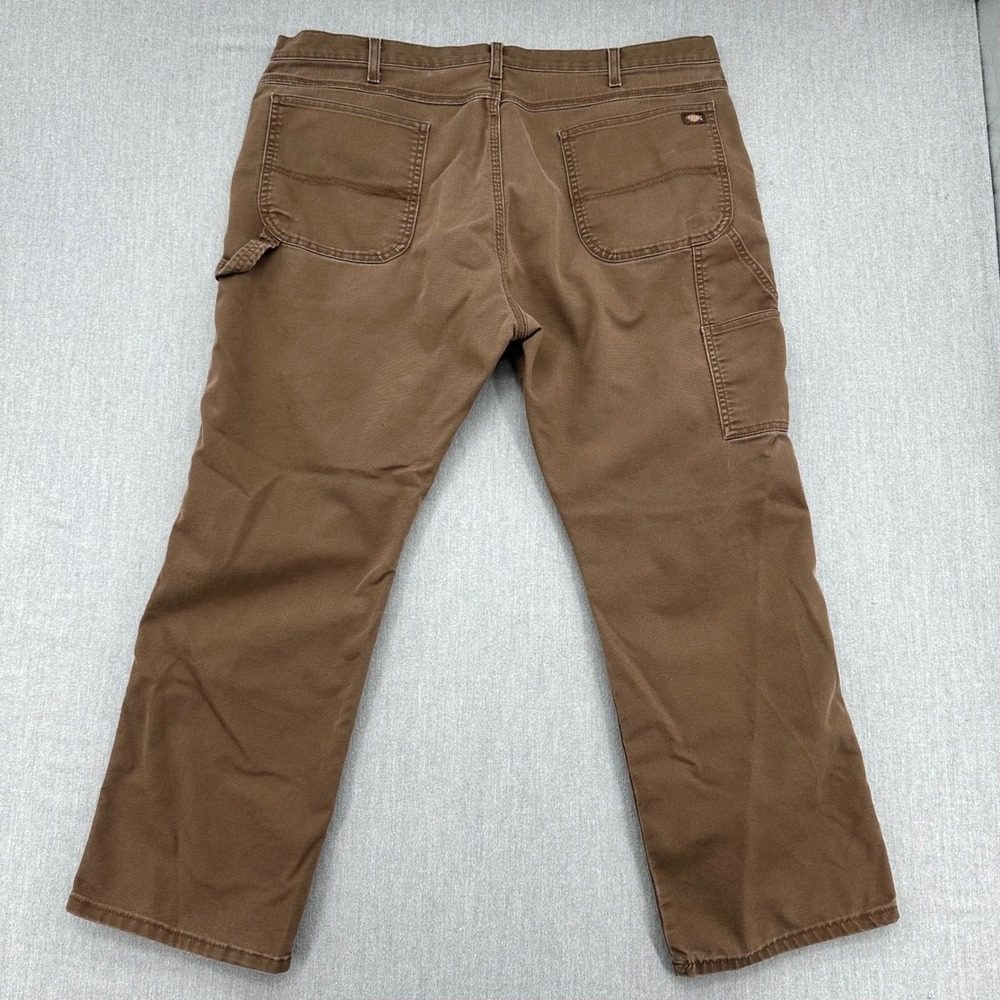 Dickies Carpenter Pants Mens 42x30 Brown FLEX Tough Max Regular Fit Utility